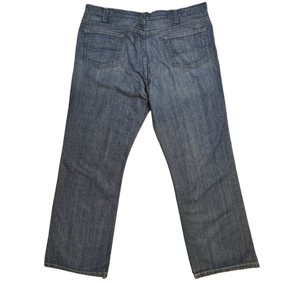 Claiborne Bootcut Jeans Men 40x32 Blue Dark Wash Straight Fit - Picture 10 of 13